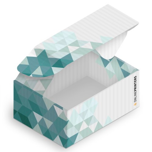 Cardboard folding box with lid.