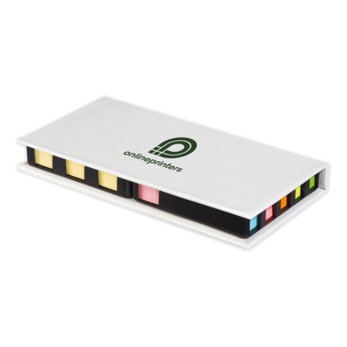 Yellow sticky notepad with index.