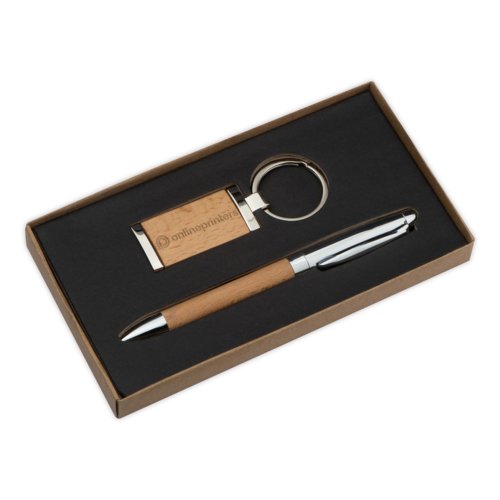 Metal wooden gift set Enschede 1