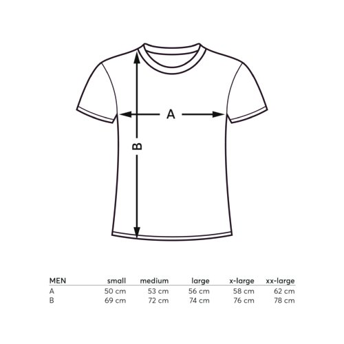 Cotton T-shirt with short sleeves and crew neck, unisex.