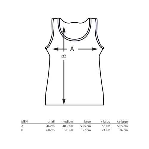Athletic cotton tank top with racerback.