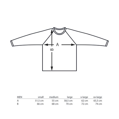 Fabric sweatshirt with long sleeves.