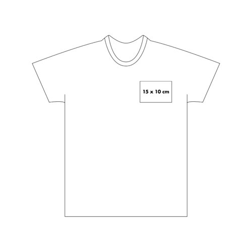 Cotton unisex t-shirt with short sleeves.