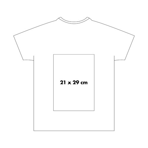 Unisex fabric T-shirt with short sleeves and round neck.