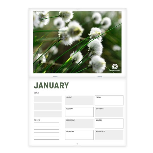 Brochure calendars with cover, landscape, A4 2