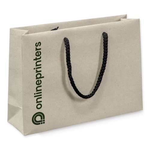 Natural paper rope handle bag, 35 x 25 x 10 cm 2