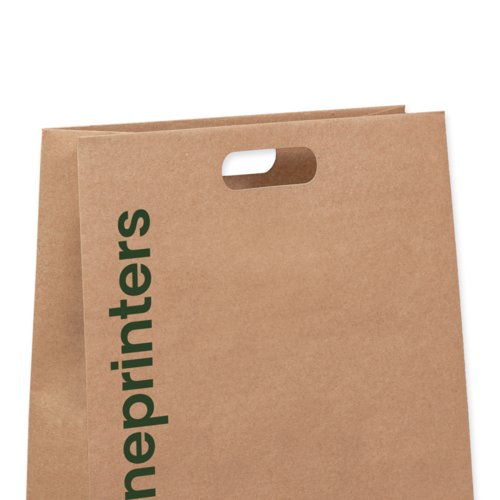 Nat. paper die cut handle bags, 30 x 40 x 10 cm 2