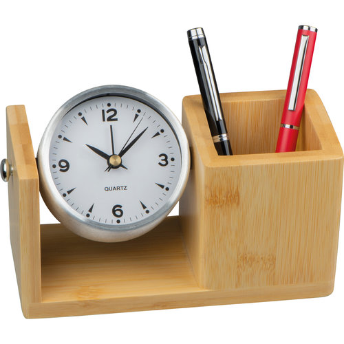 Pencil case with analogue clock Cirebon 1