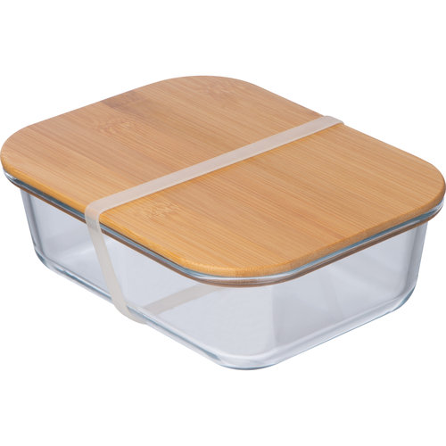 Glass lunchbox with bamboo lid Kisaran 2