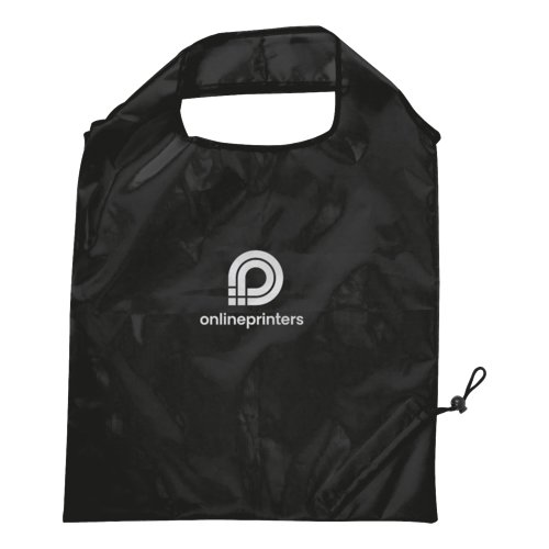 Black convertible bag with drawstring.