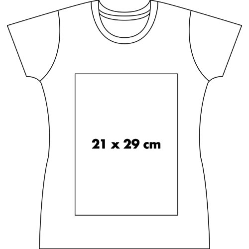 Cotton T-shirt for women with short sleeves and crew neck.