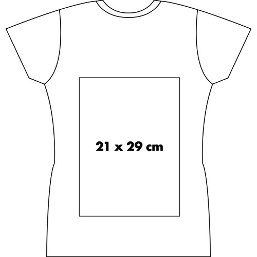 Fabric women's T-shirt with short sleeves.