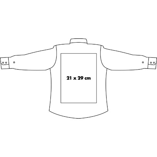 Poplin shirt for men with long sleeves and button placket.
