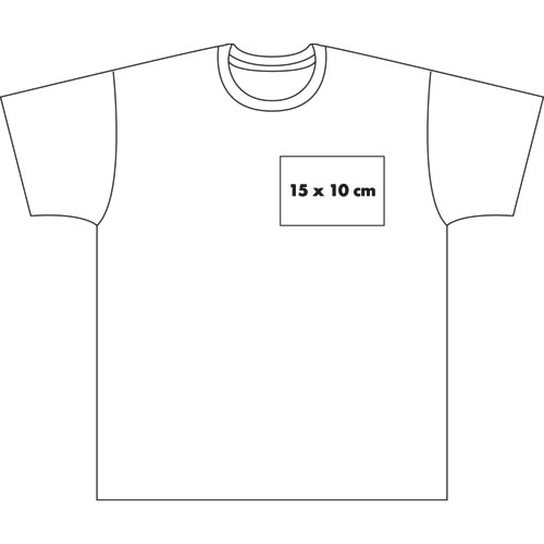 White fabric T-shirt for men.