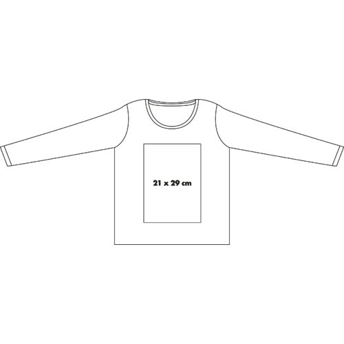 Men's long-sleeved cotton t-shirt with crew neck.