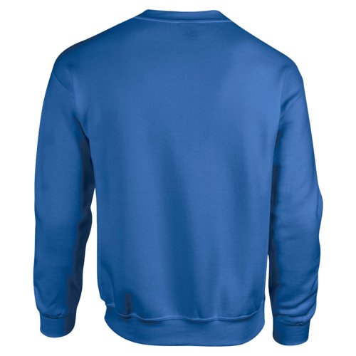Royal blue men's sweatshirt made of cotton blend with crew neck.