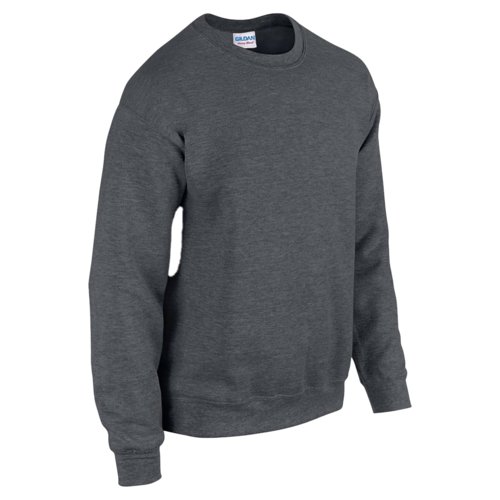 Heather gray mixed cotton sweatshirt for men.
