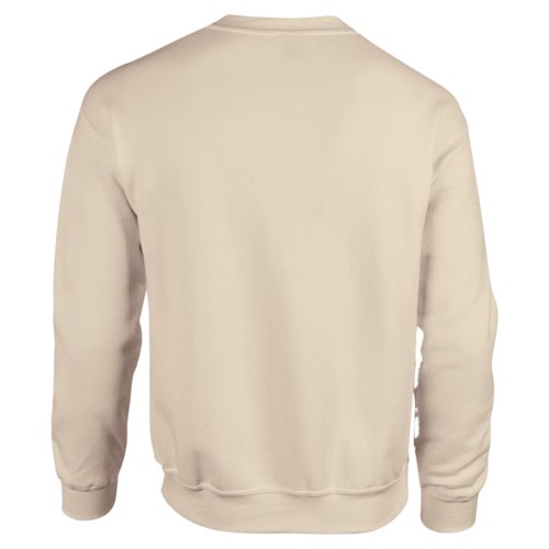 Sand-colored men's sweatshirt in cotton blend with long sleeves.
