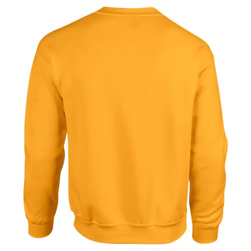 Gold-yellow cotton blend sweatshirt for men.