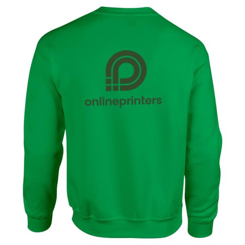 Green cotton blend sweatshirt for men.