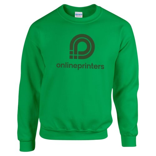 Green blend fabric sweatshirt for men.