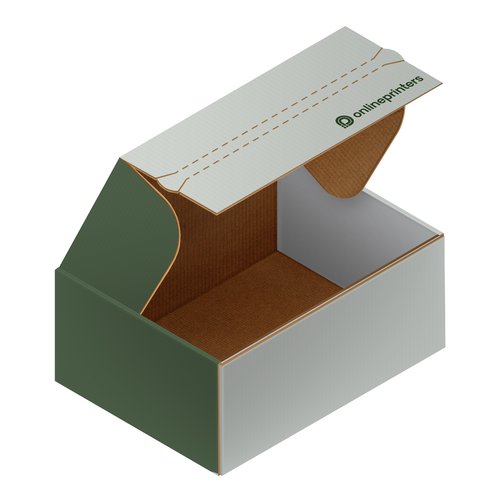 Folding box with tear-off strip.