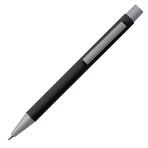Black writing set with ballpoint pen and case.