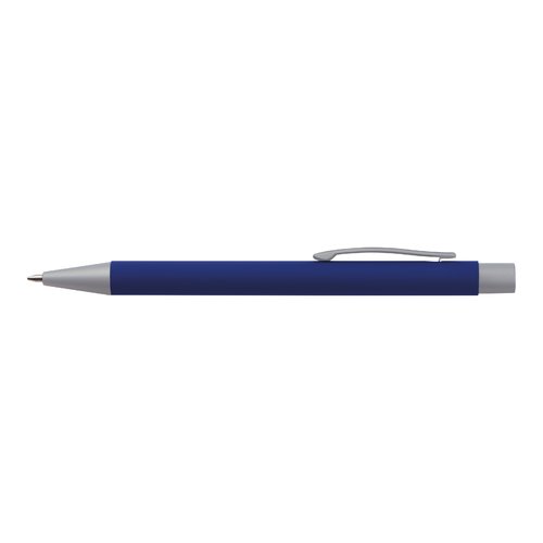 Blue writing set with ballpoint pen and case.