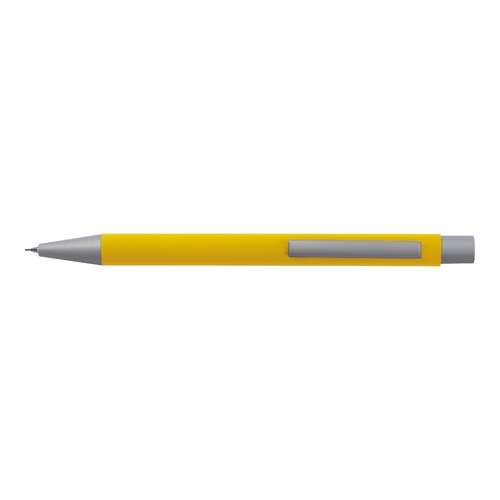 Yellow writing set with a pen and a case.