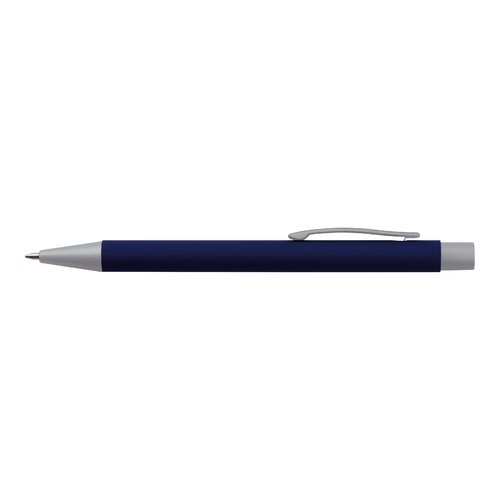 Dark blue writing set with ballpoint pen and case.