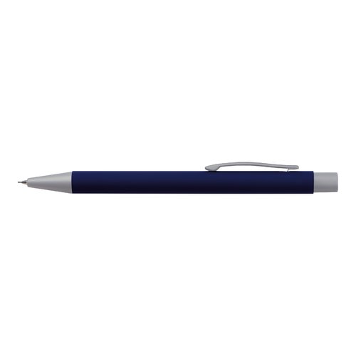 Dark blue writing set with ballpoint pen and case.
