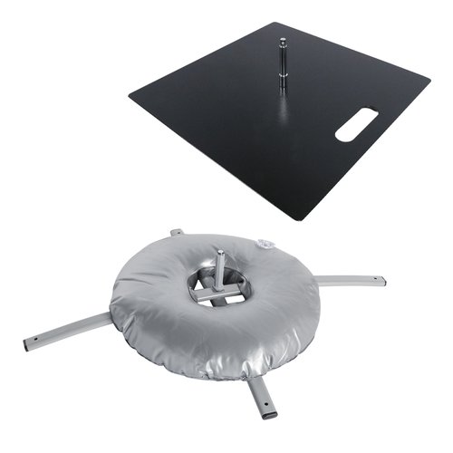 System parts made of metal and plastic.