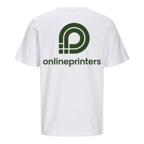White organic cotton t-shirt in a unisex fit.