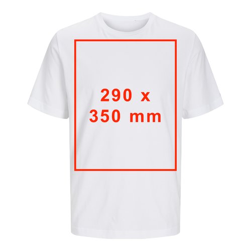 White cotton T-shirt with short sleeves, unisex.