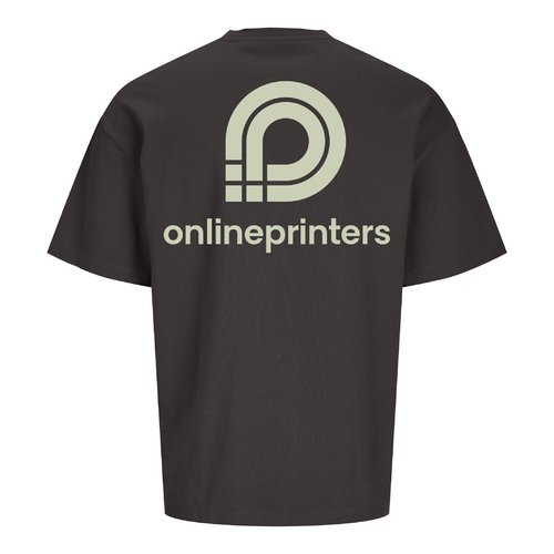 Anthracite unisex oversized t-shirt made of organic cotton.
