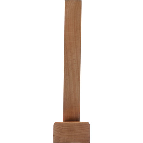 Beige trophy with bamboo base for awards.