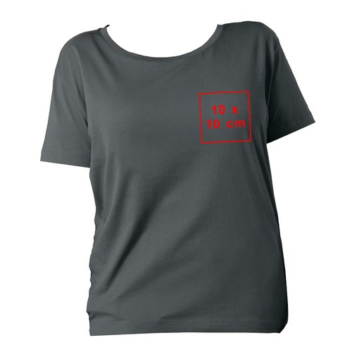Cotton women's t-shirt with short sleeves.