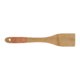 Light Wooden bamboo cooking spoon with hanging hole.