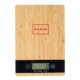 Light Bamboo Kitchen Scale with digital display.