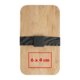 Bamboo lunchbox set with elastic band.