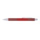 Rosewood ballpoint pen with clip and push mechanism.