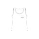 Cotton tank top with ribbed edges.