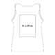 Cotton tank top with wide straps.
