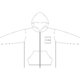 Sweat jacket with full zipper and hood.
