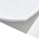 Paper writing pads with glued top edge.