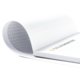 Paper writing pad with glued top.