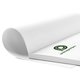 Square paper writing pad with glued top.