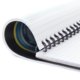 Paper block with spiral binding.