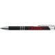 Black metal ballpoint pen with clip.