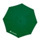 Dark green fabric umbrella with a large diameter.